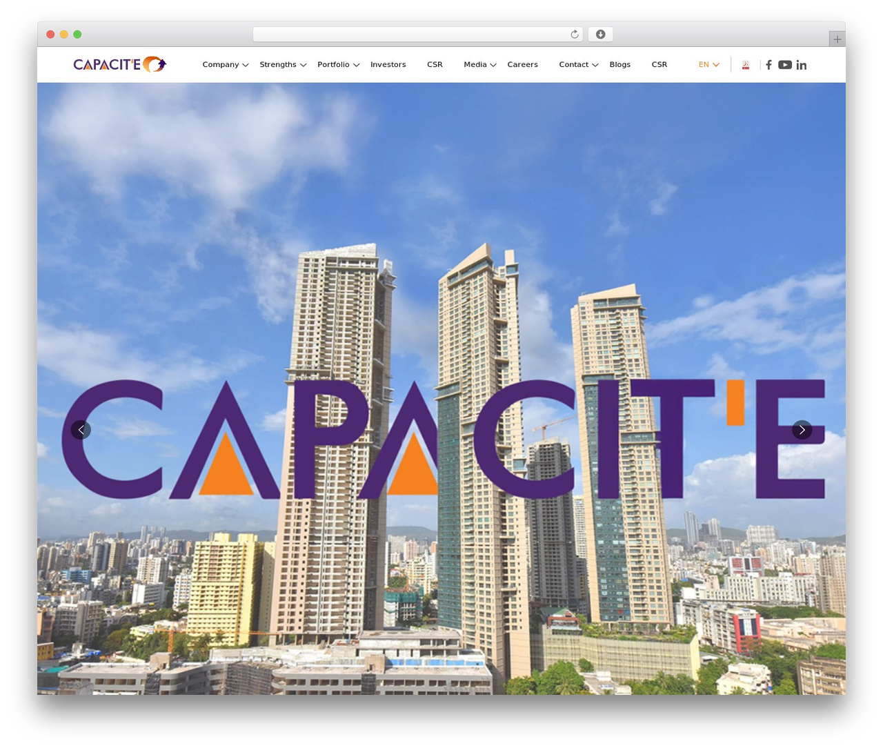 Capacite WordPress theme - capacite.in