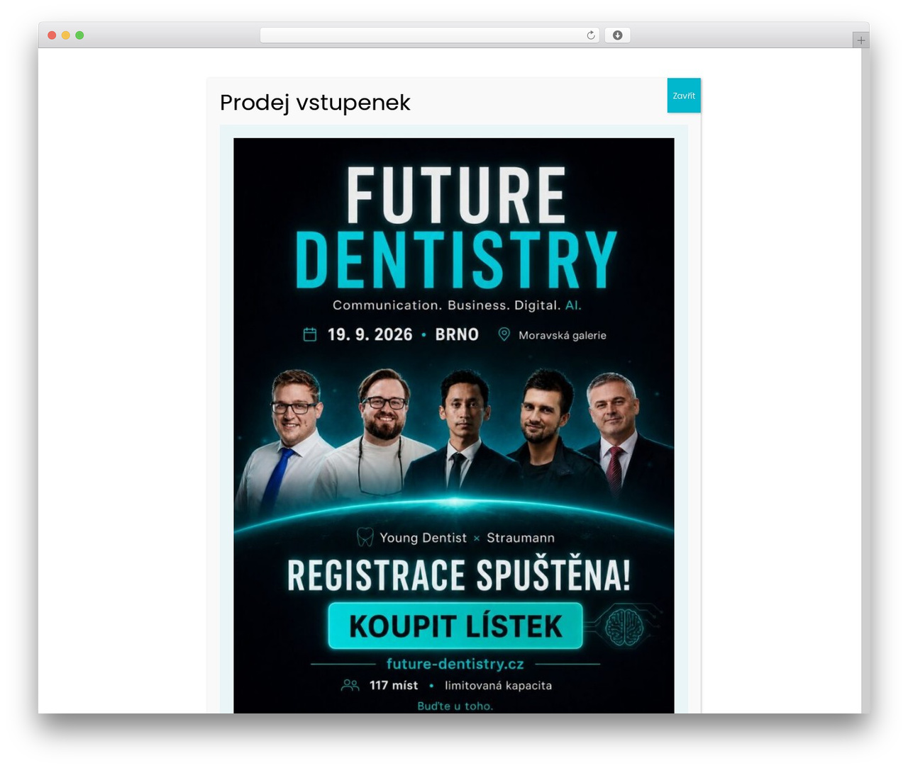 Divi theme WordPress - youngdentist.cz