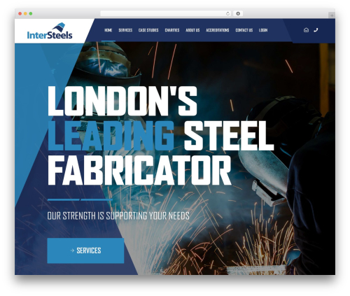 InterSteels WordPress theme - intersteels.com