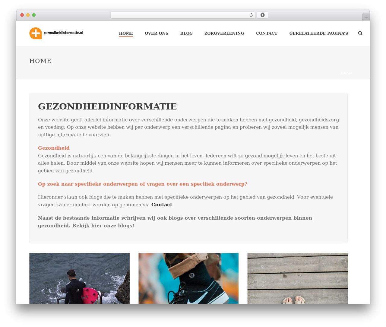 Jupiter WordPress theme - gezondheidinformatie.nl