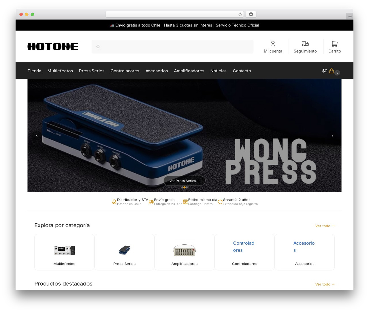 Shoptimizer WordPress theme - hotone.cl
