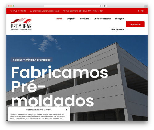 WordPress theme Dustrix - premopar.com.br