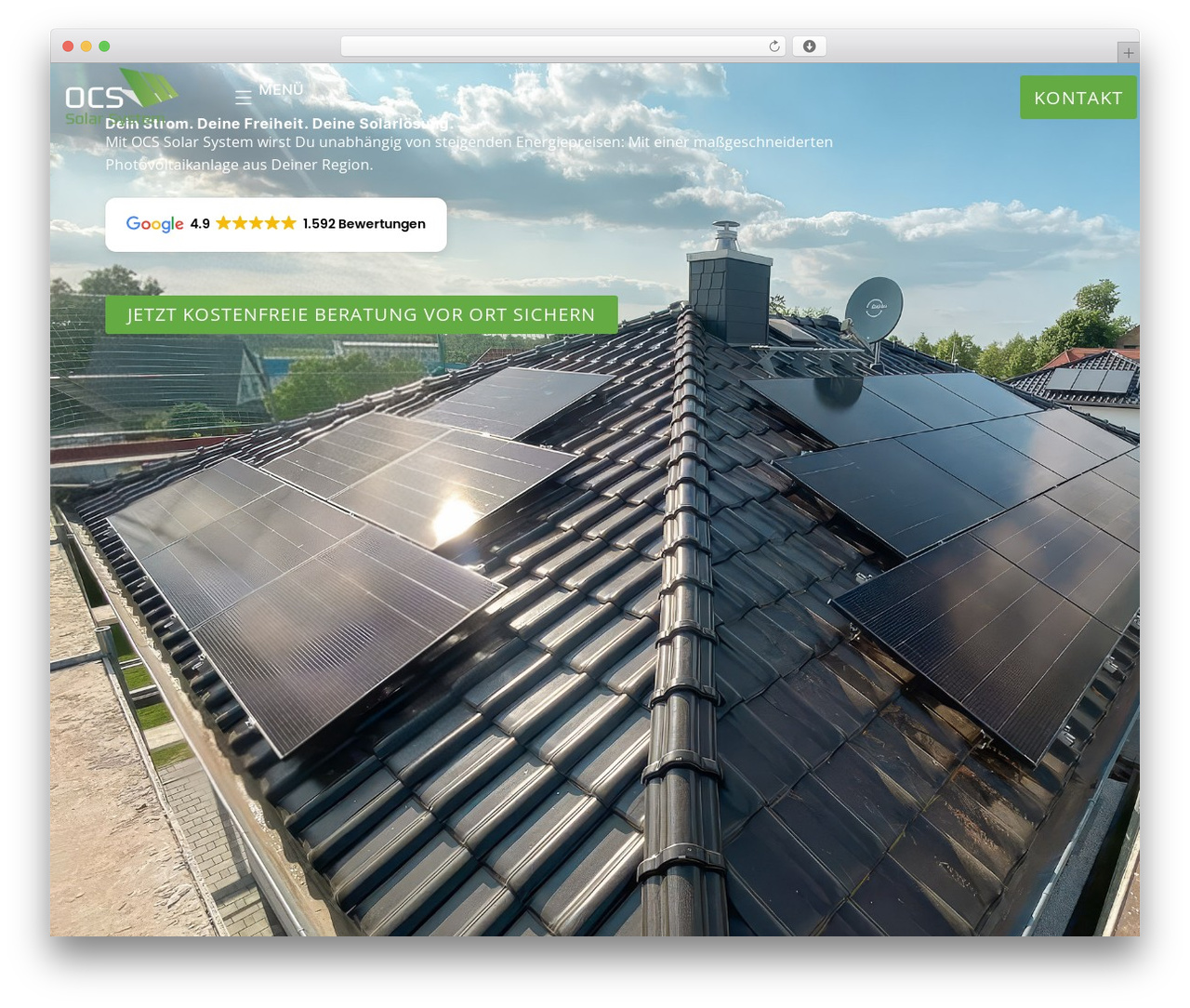 WordPress website theme Hello Elementor - ocssolarsystem.de