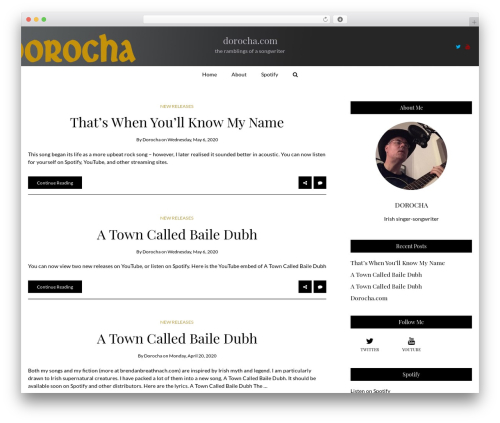 WP theme Writee Pro - dorocha.com