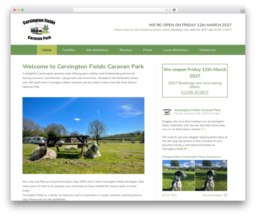 Divi best WordPress theme - carsingtoncaravanning.co.uk