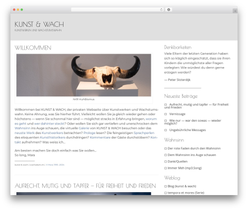DynamiX WordPress website theme - alertgallery.ch