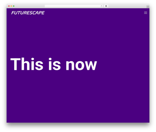 Futurescape WordPress theme - futurescape.in