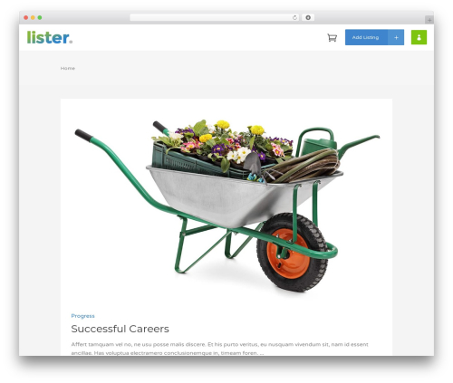 Lister WordPress template for business by Mikado Themes