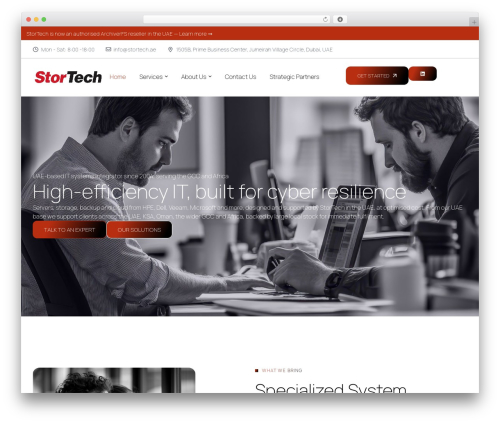 neotech WordPress theme - stortech.ae