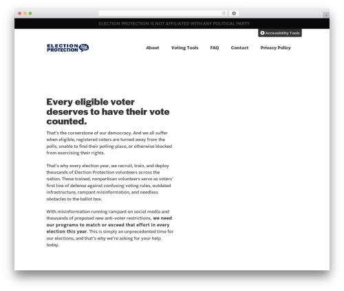 PTV WordPress theme - protectthevote.net