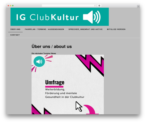 Slightly premium WordPress theme - clubkultur.org