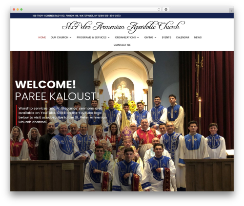 Theme WordPress Divi - stpeterarmenianchurch.com