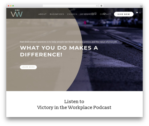 Theme WordPress Divi - victoryintheworkplace.net