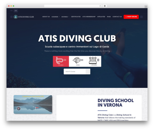 WordPress theme ATIS - atisdiving.it