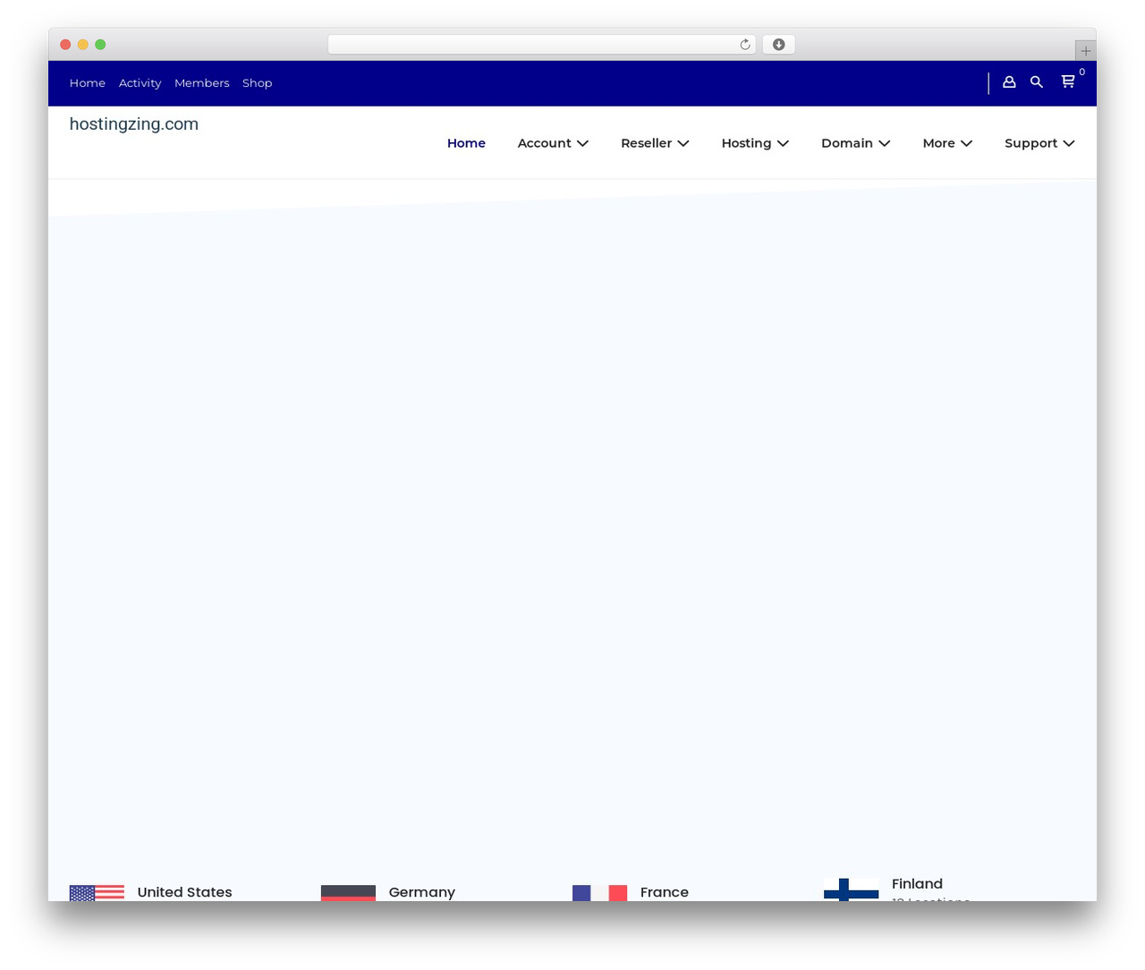 WordPress theme PHOX - hostingzing.com