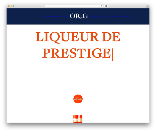 WordPress theme Uncode - or-gliqueur.com