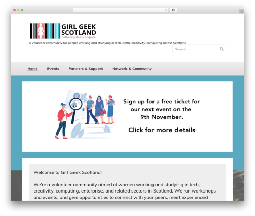 zeeFocusPro theme WordPress - girlgeekscotland.com