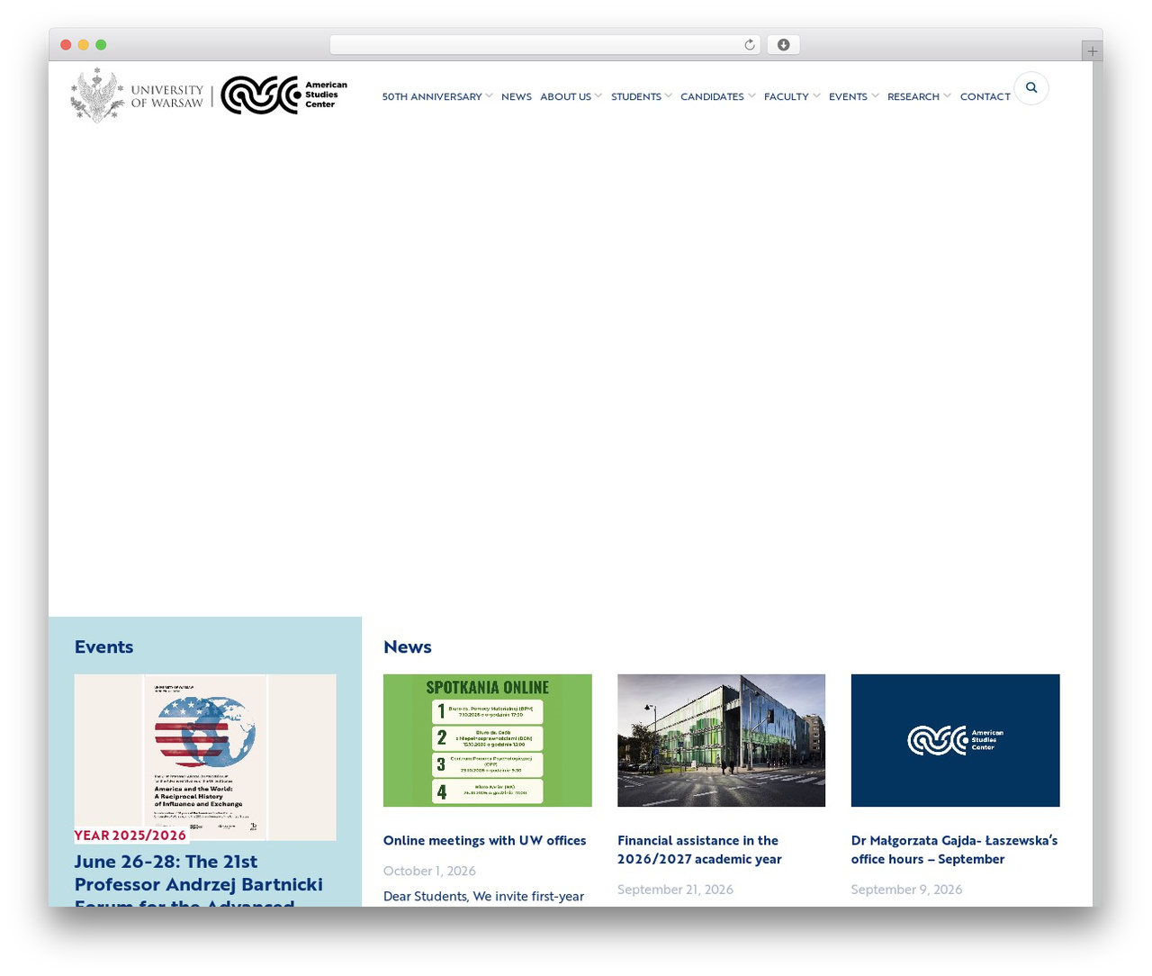 ASC Theme WordPress theme - asc.uw.edu.pl