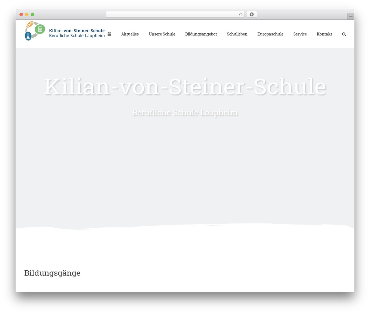 Avada WordPress theme design - kvs-schule.de