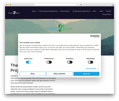 Best WordPress theme SIN - Multisite - plastics2olefins.eu