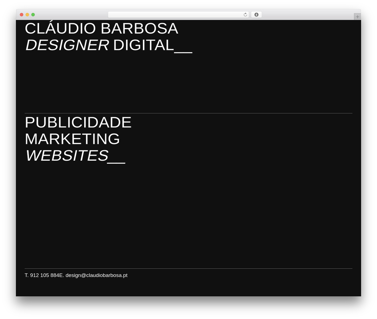 Boldnote WP theme - claudiobarbosa.pt