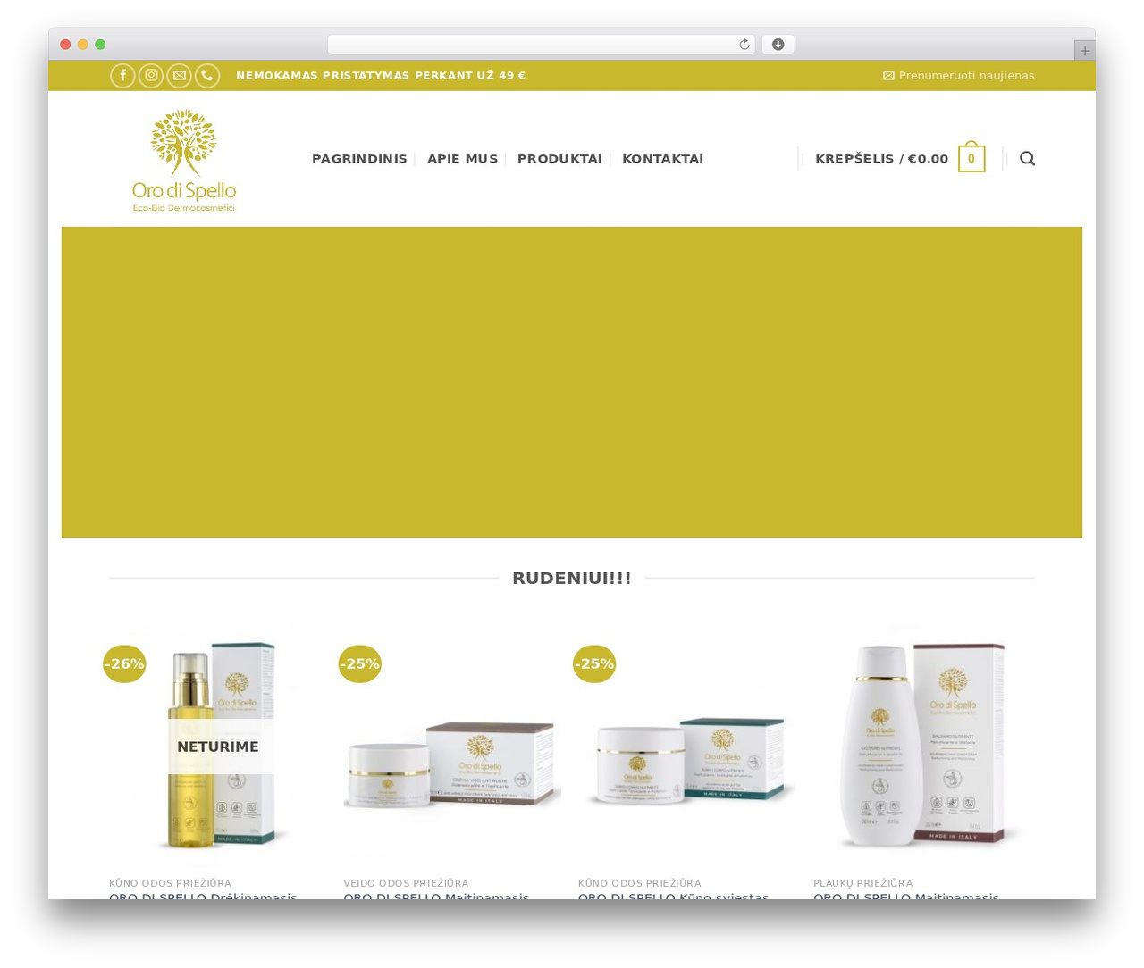 Flatsome WordPress theme - orodispello.lt