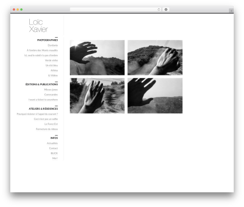 Fluxus WordPress theme - loicxavier.com