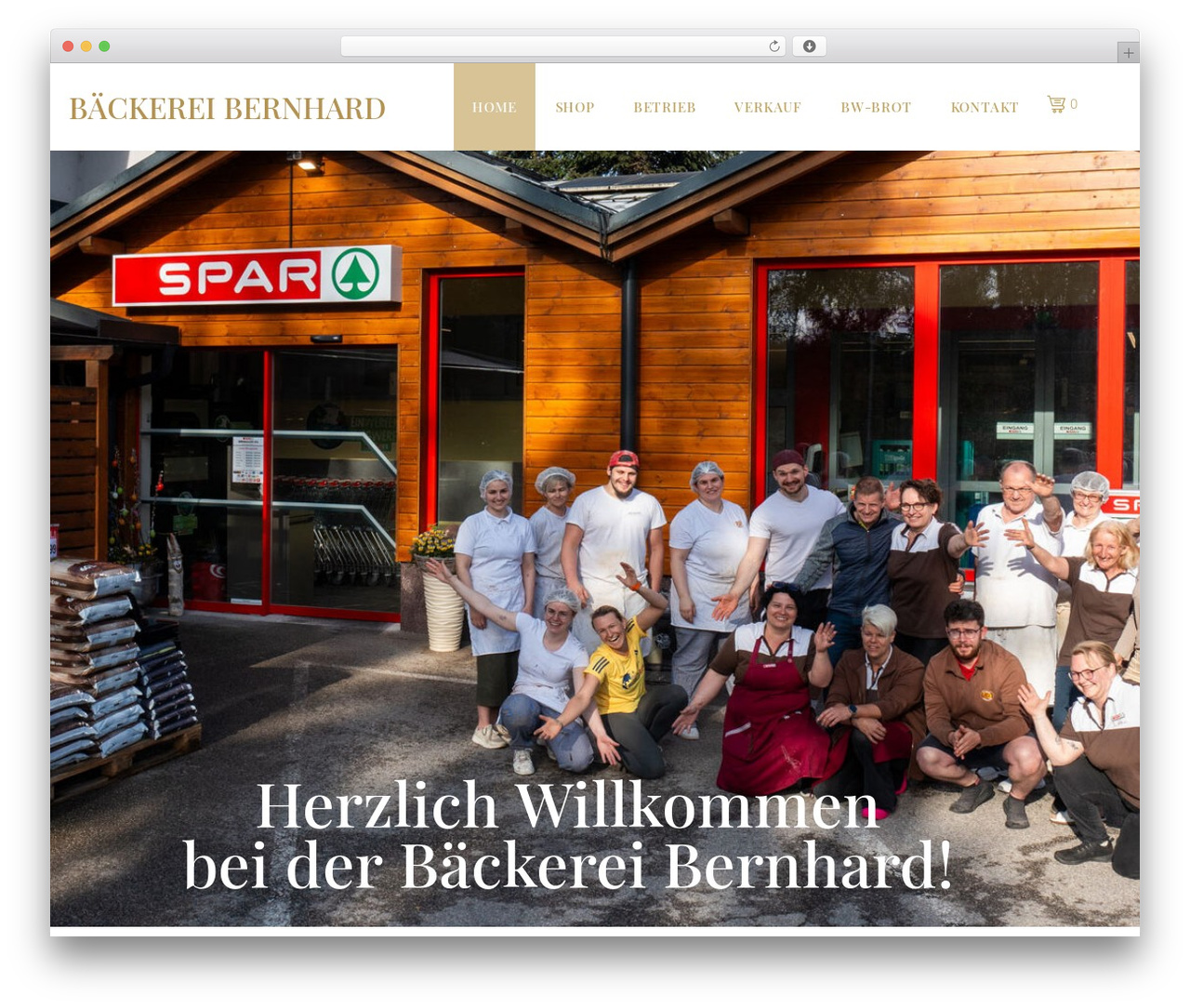 JupiterX theme WordPress - baeckerei-bernhard.at