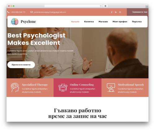 Psyclone Pro WordPress theme - yaninaivanova.com