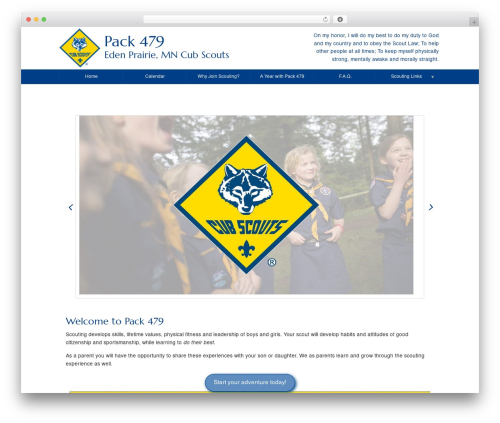 Scout Pack WordPress theme - pack479.org