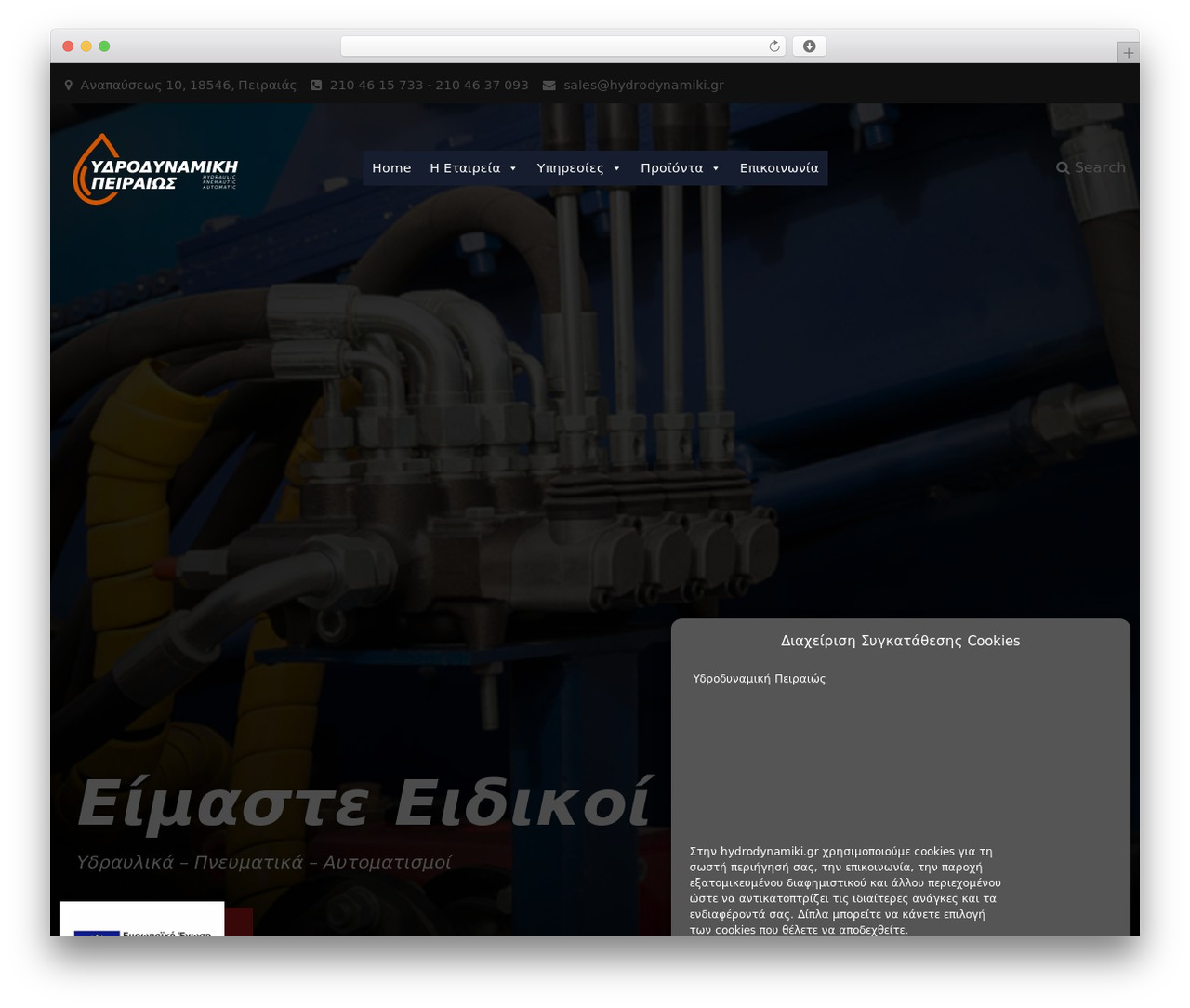 StoreCommerce WordPress ecommerce theme - hydrodynamiki.gr