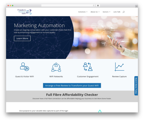 WordPress theme Divi - freedomhotspot.com