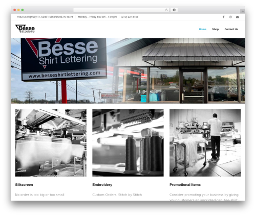WordPress theme Shuttle - besseshirtlettering.com WordPress theme Shuttle - besseshirtlettering.com