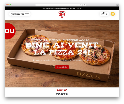 WordPress website theme Lafka - pizza24arad.ro