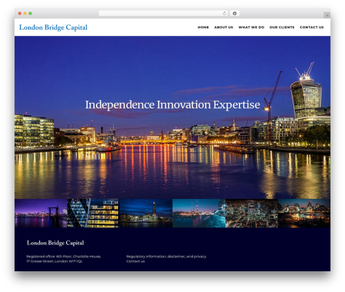 Basecamp WP theme - londonbridgecapital.com