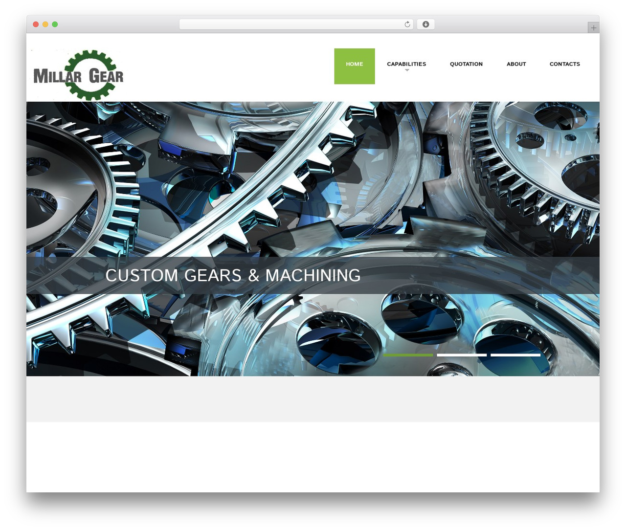 cherry WordPress theme - millargear.com