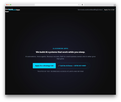 Clockwork Apps theme WordPress - clockwork-apps.com