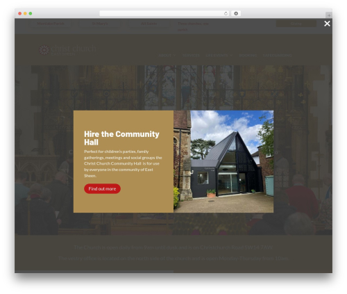 Dg popup WordPress plugin - christchurcheastsheen.org.uk