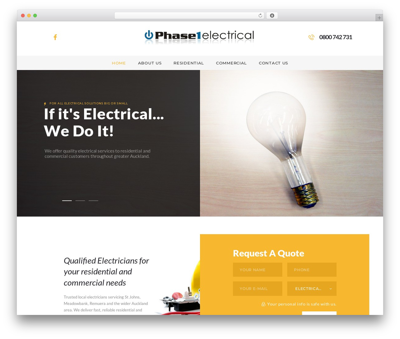 ElectroServ WordPress theme - www.phase1electrical.co.nz ElectroServ WordPress theme - www.phase1electrical.co.nz