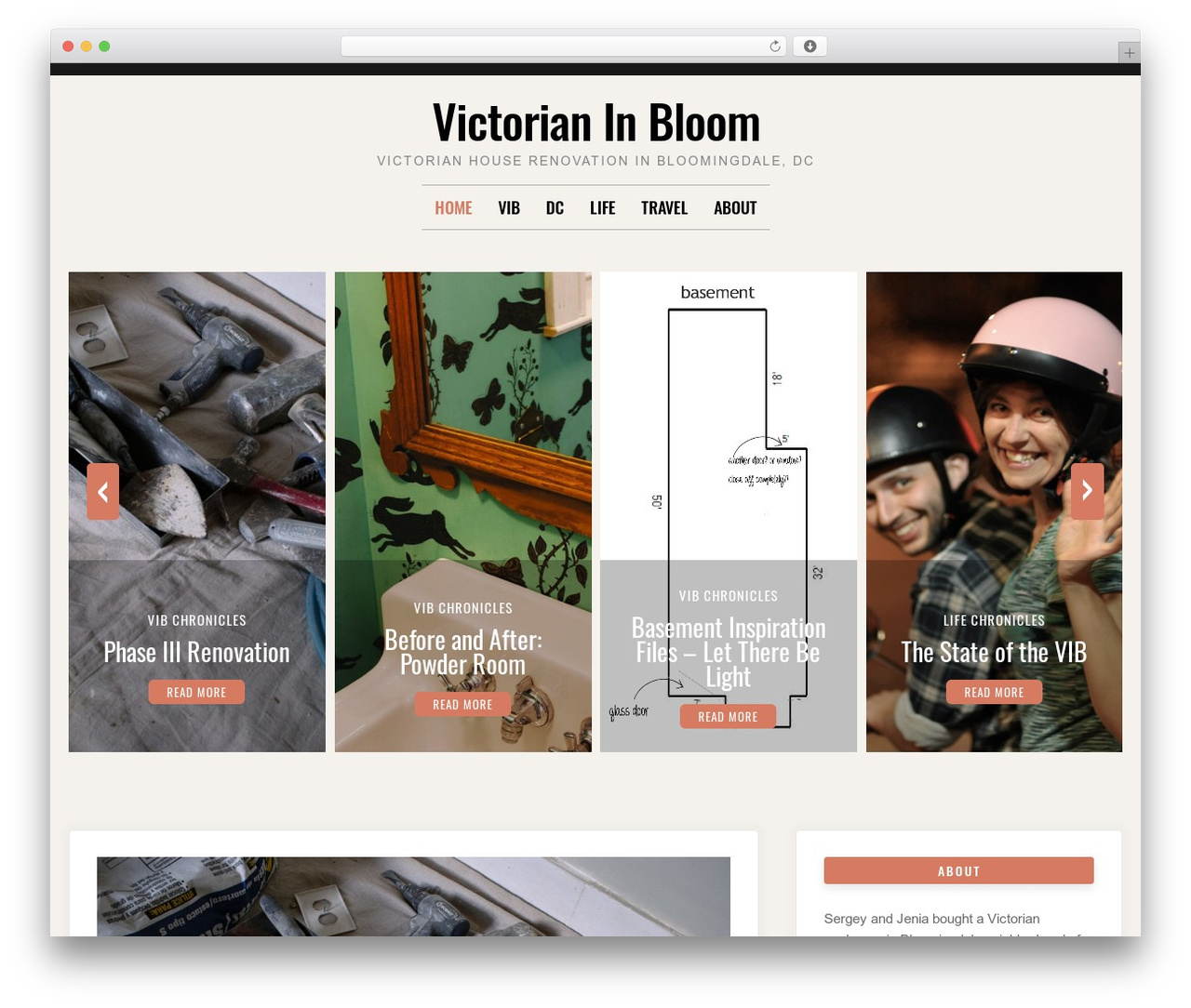 Moderne WordPress theme - victorianinbloom.com