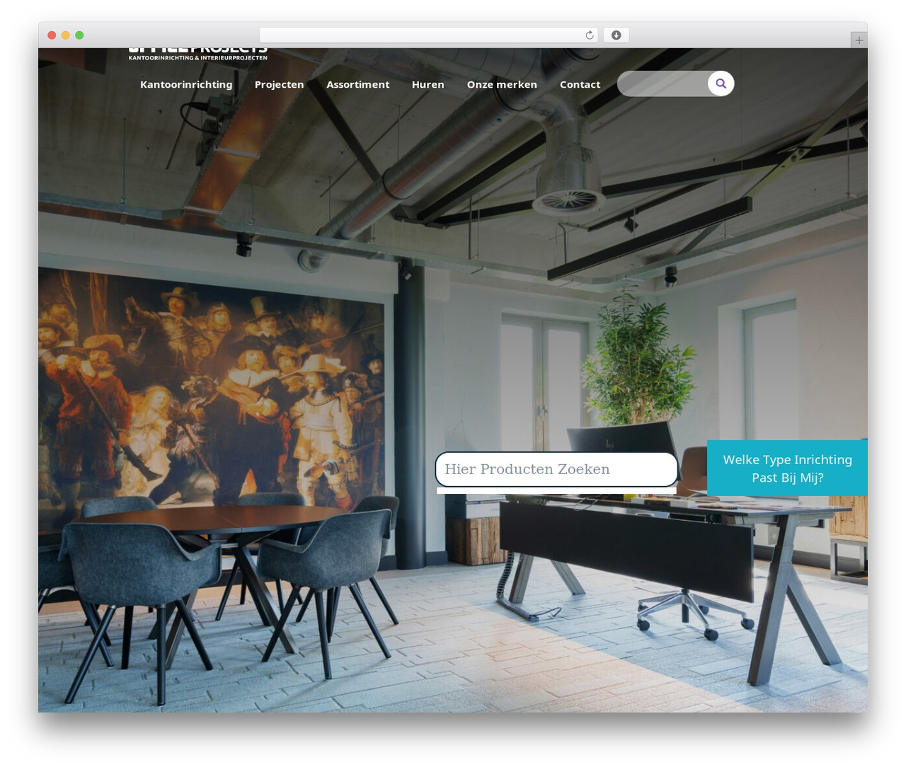 Office projects WordPress theme design - officeprojects.nl