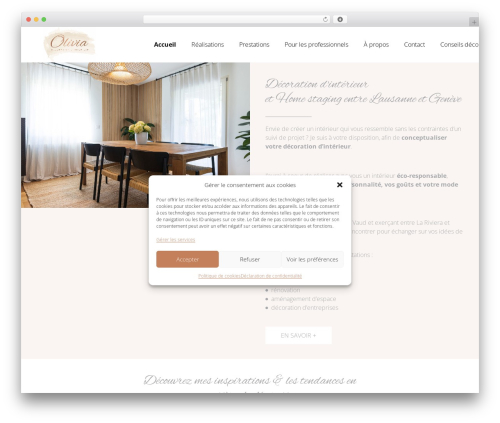 Olivia WordPress theme - oliviadecorationdinterieur.ch