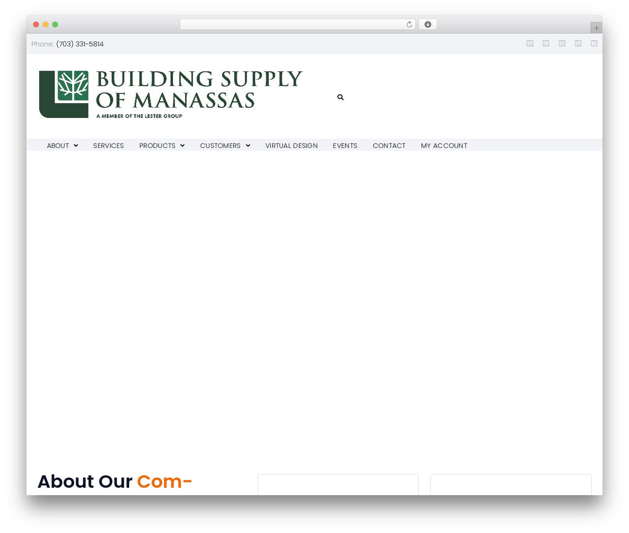 Provem theme WordPress - buildingsupplymanassas.com