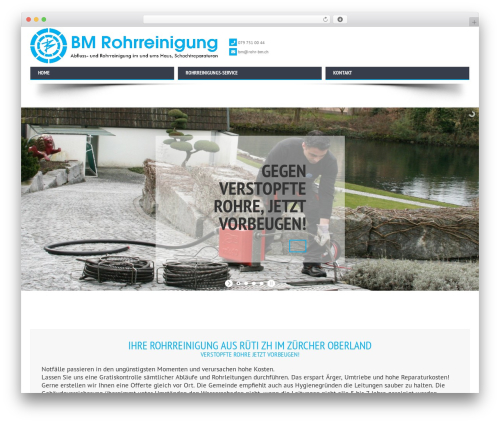 WordPress theme Biss Theme - rohr-bm.ch