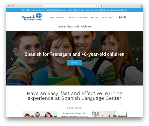 Elementory WordPress plugin - spanishcentermonterrey.com