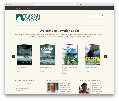 WordPress theme Publisher - tewsdaybooks.com