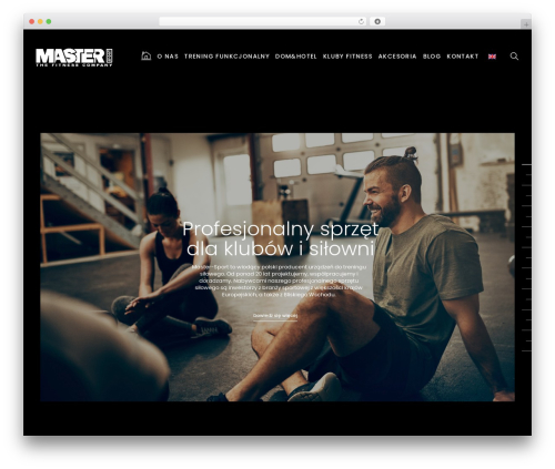 Baque WordPress theme - mastersport.com.pl
