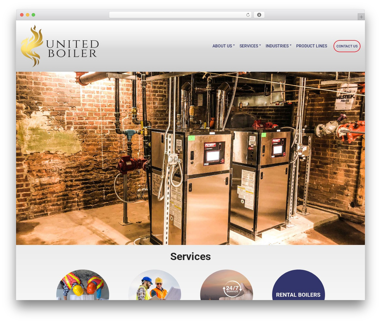 Blockchain WP theme - unitedboiler.com