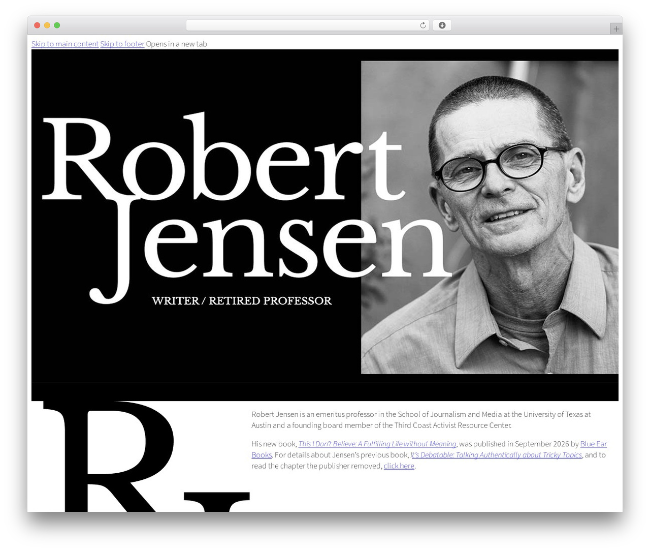 Bricks best WordPress theme - robertwjensen.org