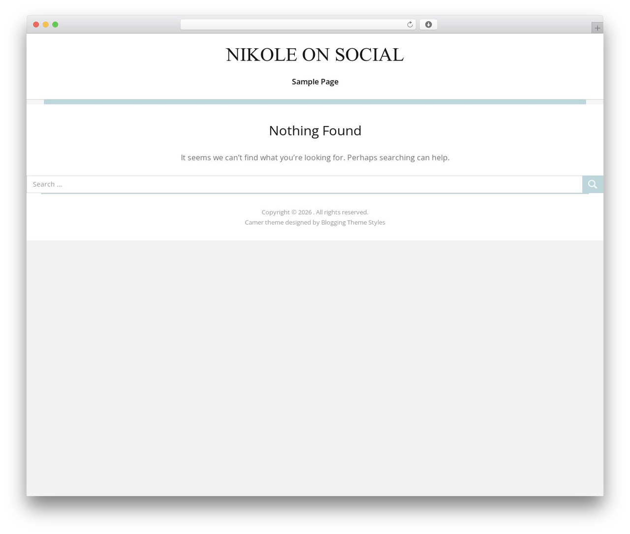 Camer theme WordPress - nikoleonsocial.com